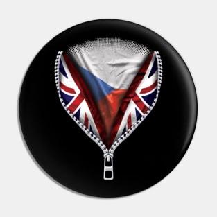 Czech Flag  Czech Republic Flag zipped British Flag - Gift for Czech From Czech Republic Pin