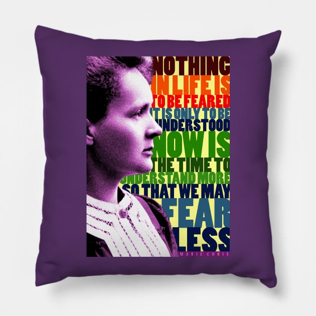 Marie Curie Pillow by pahleeloola