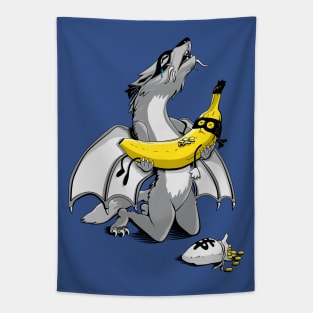 Dragonwolf & the Banana Bandit Tapestry