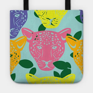 Cute Jaguar Vector Pattern Seamless Tote