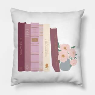 Vintage Bookshelf 6 Pillow