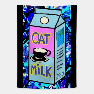 Blue Oat Milk Pop Art 23 Tapestry