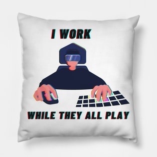 I work while they all play Pillow