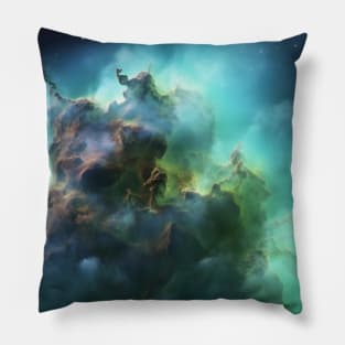 Green Nebula Pillow