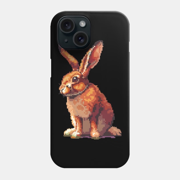 16-Bit Hare Phone Case by Animal Sphere