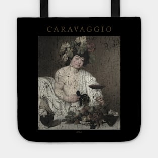 Bacchus Caravaggio distressed style Tote