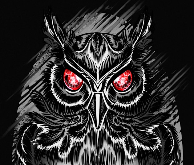 Night owl Kids T-Shirt by daghlashassan