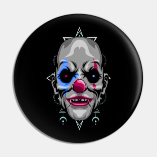 crazy clown Pin