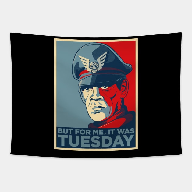 M Bison : But For Me, It was Tuesday Tapestry by horrucide@yahoo.com