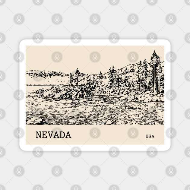 Nevada USA Magnet by Lakeric