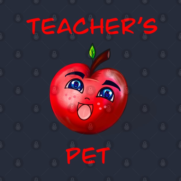 The best teacher appreciation day gift teacher’s pet - gifts for teachers Smiling anime manga red apple by Artonmytee