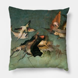 Triptych of the Temptation of St. Anthony Detail  by Hieronymus Bosch Pillow