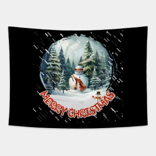 MERRY CHRISTMAS, LET IT SNOW,SNOWMAN Tapestry