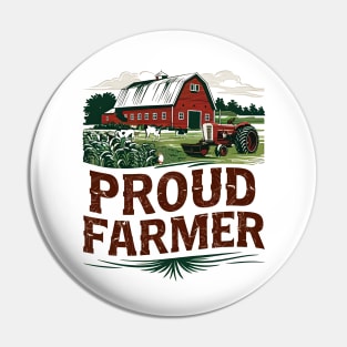 Proud Fermed | Farming lover Pin