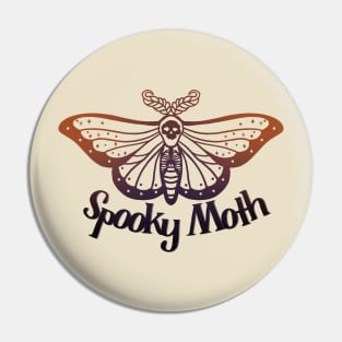 Pretty Spooky Moth Pin