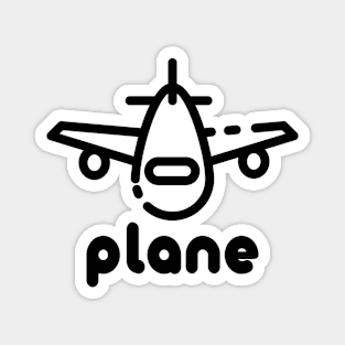 Cartoon plane Magnet