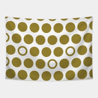 MOD Gold White Classy Bling Pattern Print Modern Mid Century Tapestry