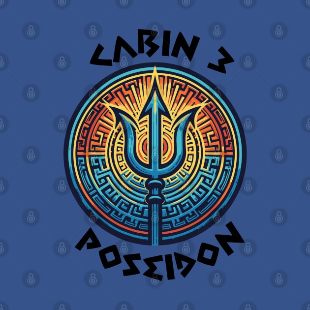 Cabin 3 Poseidon - The trident is Poseidon by whatyouareisbeautiful