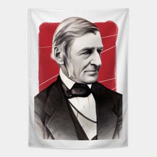 American Essayist Ralph Waldo Emerson illustration Tapestry