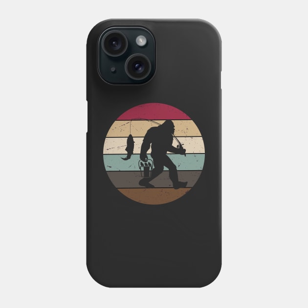 Bigfoot Fishing Phone Case by GShow