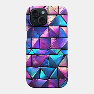 Iridescent Geometrical Tiles Wall Phone Case