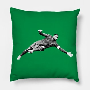 Gianluigi Donnarumma Greyscale Pillow