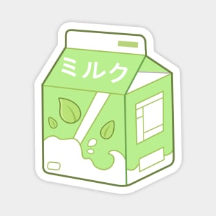 Green Tea Milk Magnet