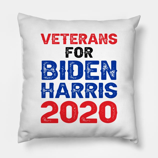 Veterans For Biden Harris 2020 Pillow by DragonTees