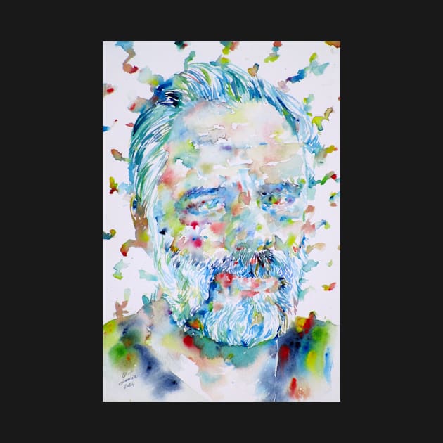 PHILIP K. DICK watercolor portrait .3 by lautir