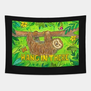 Hang in there - Sloth Tapestry