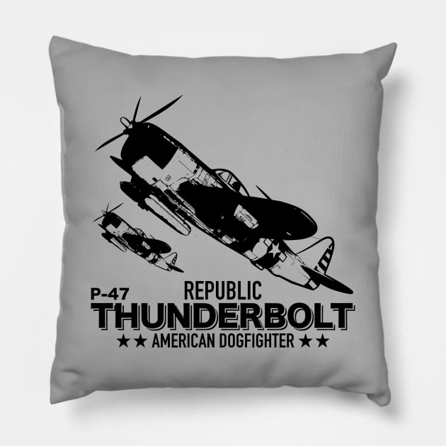 P-47 Thunderbolt Pillow by TCP