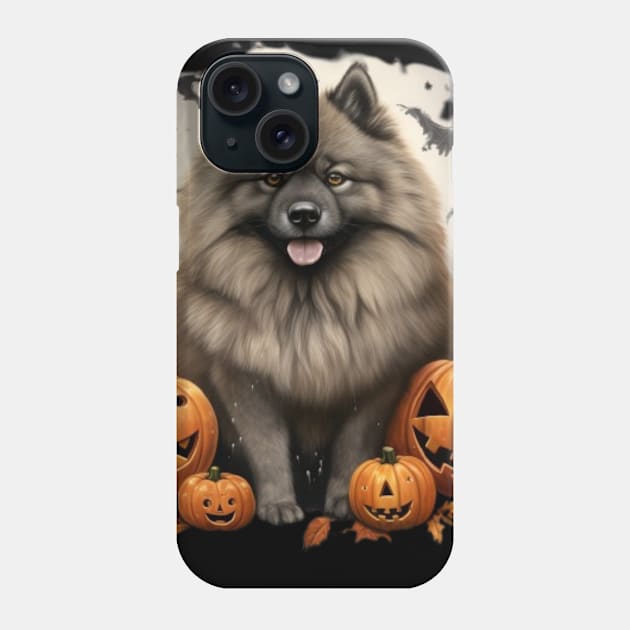 Halloween Keeshond Phone Case by NatashaCuteShop