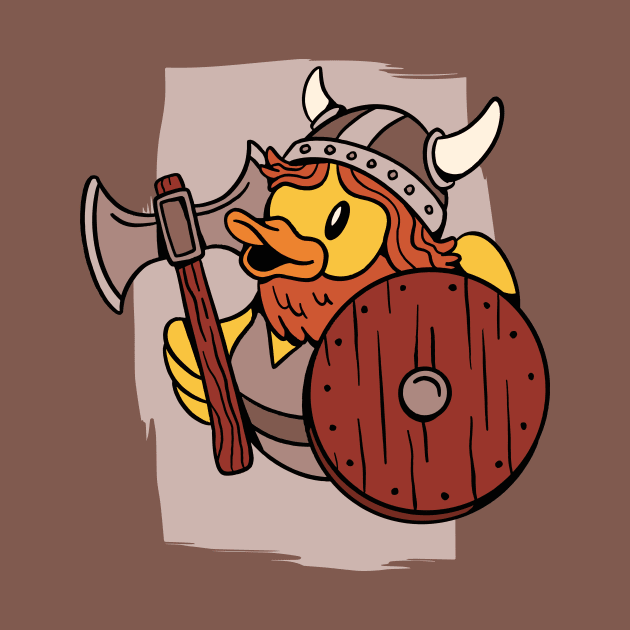 Cute Viking Rubber Ducky // Squeaky Duck Viking by Now Boarding