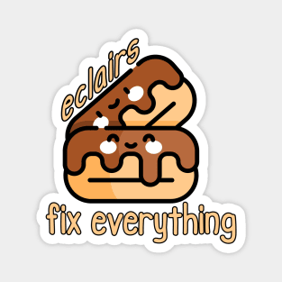 Kawaii Eclairs Fix Everything Magnet
