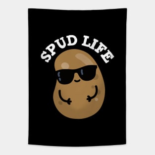 Spud Life Cute Potato Pun Tapestry