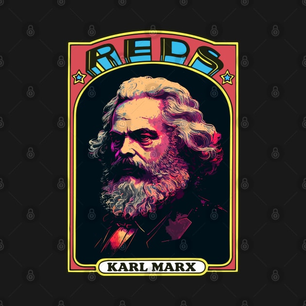 Karl Marx - Retro Communist Trading Card by DankFutura