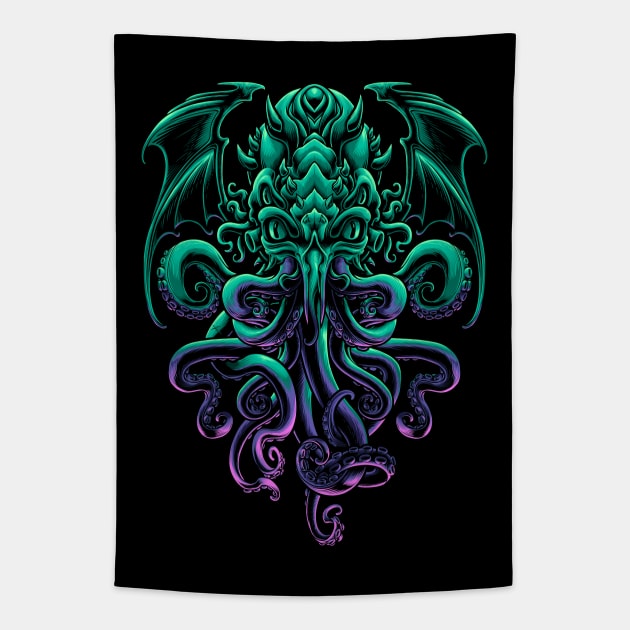 Cthulhu 2 Tapestry by angoes25