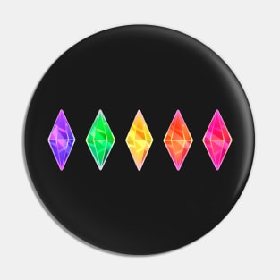 5 colors plumbob sims 4 Pin