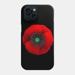 Remberance Day Poppy Flower Phone Case