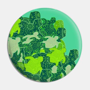 Turtles At the Beach in Gorgeous Green #Septcho19 Pin