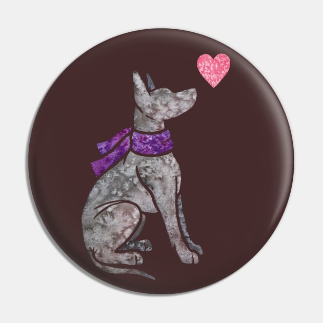 Xoloitzcuintle (Mexican Hairless Dog) Pin by animalartbyjess