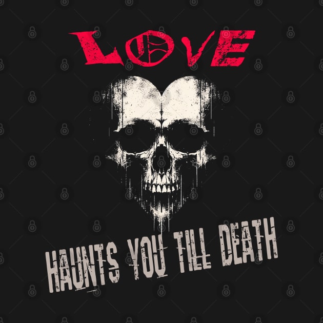 Hauntingly Sweet: A Creepy Grunge Skull Heart by MetalByte