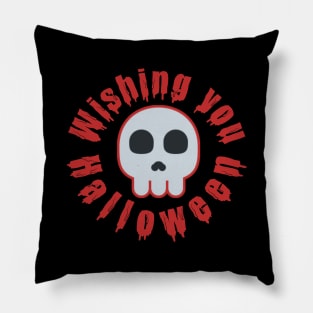 Halloweentee ghost wishes Pillow