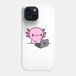 axolotl laptop Phone Case