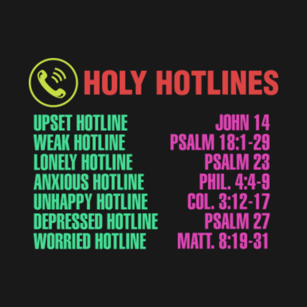 emergency number day holy hotlines scripture numbers verse emergency