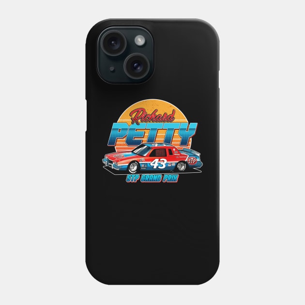 Richard Petty 43 Legend 1982 Phone Case by stevenmsparks