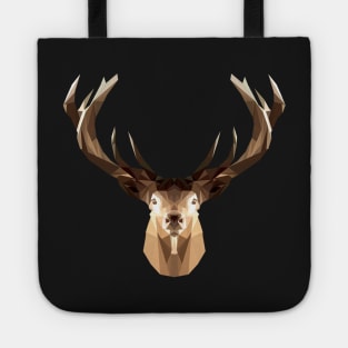 Low Polygon Elk T-Shirt Tote