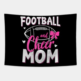 Funny Cheerleading Mom Football and Cheer Mom Tapestry