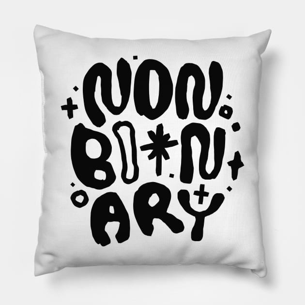 NON BINARY Pillow by GOWAWA