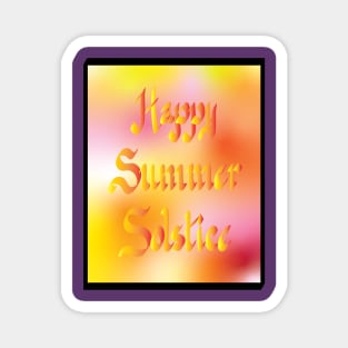 Happy Summer Solstice Magnet